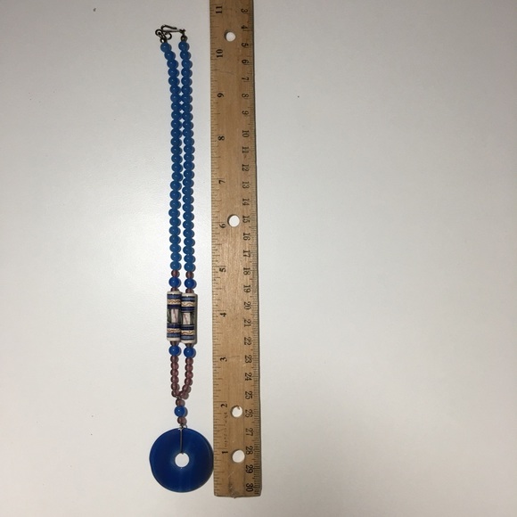 Zen Baby Blue and Purple Necklace - Picture 5 of 5